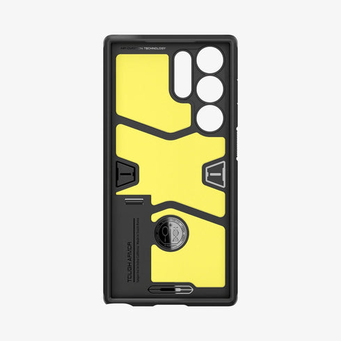 ACS05623 - Galaxy S23 Ultra Case Tough Armor in black showing the back